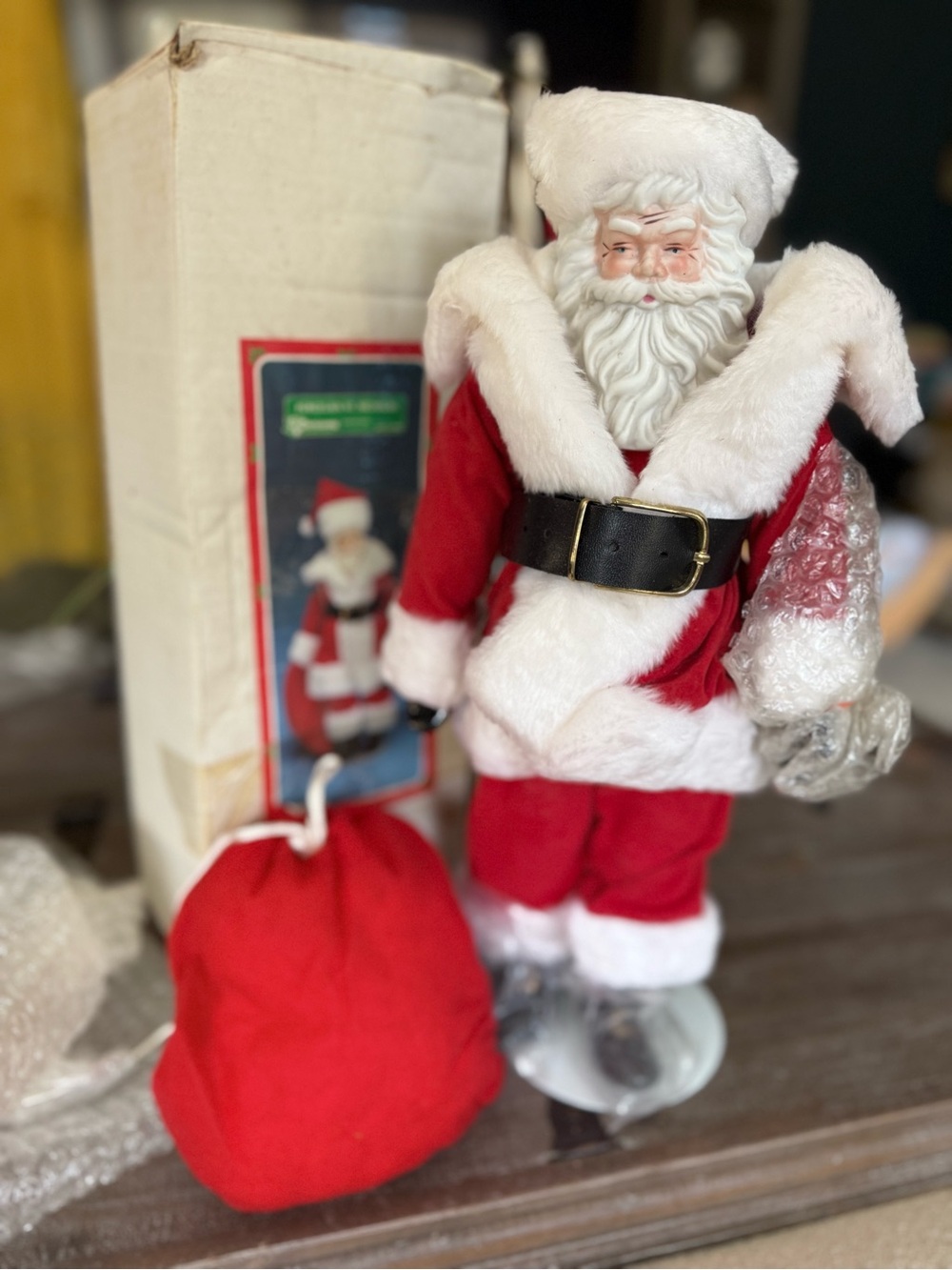 Department 56 Santa Figurine in Red and White